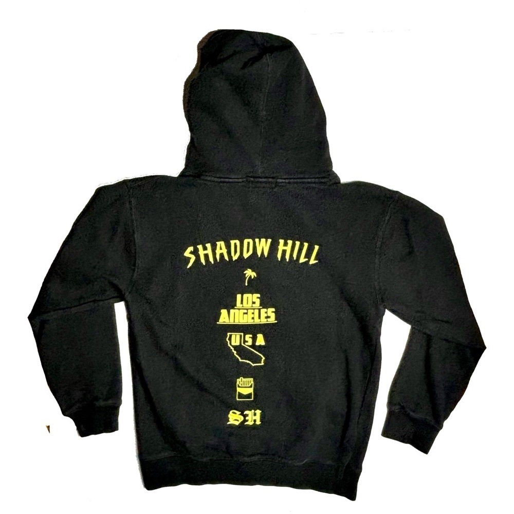 Shadow Hill Black & Yellow Streetwear Hoodie